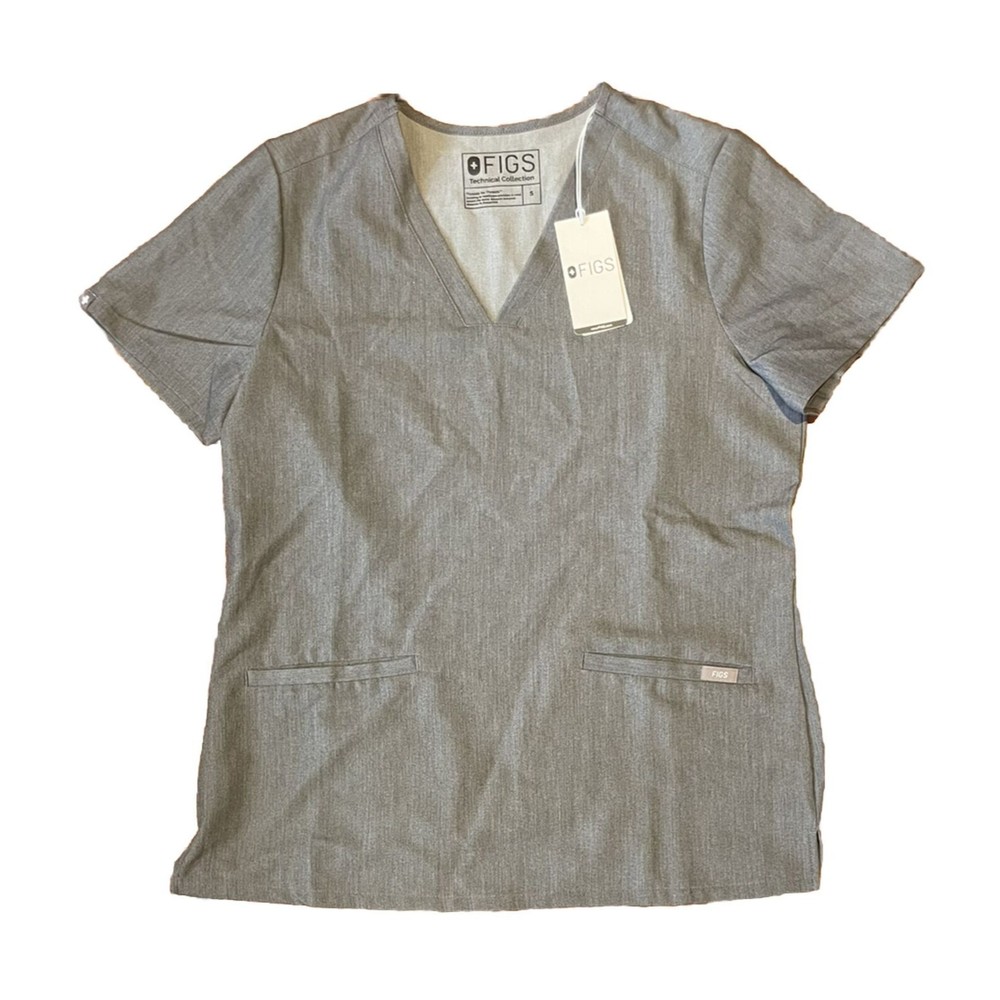 New Figs Scrub Shirt Top Technical Collection Grey Women’s Small Casma